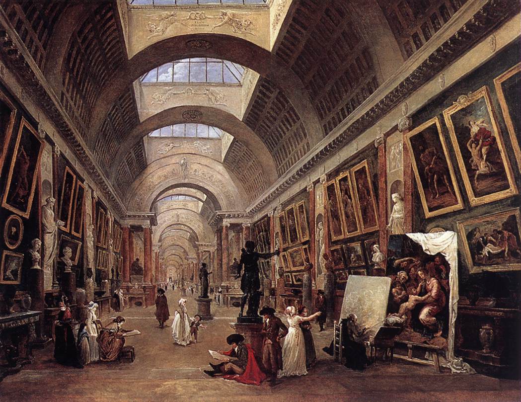 ROBERT, Hubert Design for the Grande Galerie in the Louvre QAF